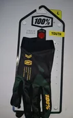 Rękawiczki rowerowe - 100% Rękawiczki 100% ITRACK Youth Glove sentinel black roz. M długość dłoni 150-160 mm NEW - miniaturka - grafika 1