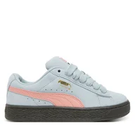 Buty dla dziewczynek - Sneakersy Puma Suede XL Jr 396577 30 Błękitny - miniaturka - grafika 1