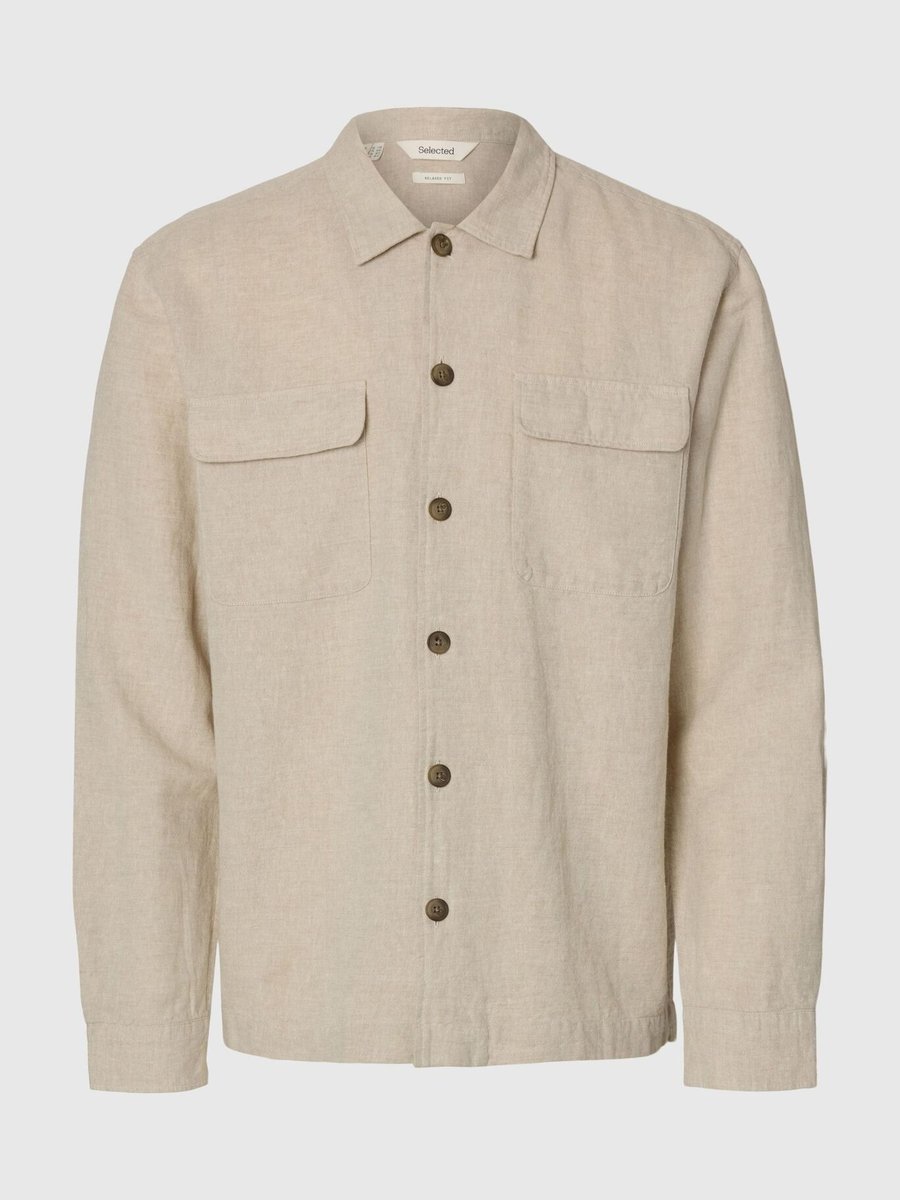 Overshirt Uomo Selected Leroy Linen