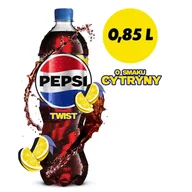 Napoje gazowane - Pepsi-Cola Twist Napój gazowany typu cola o smaku cytryny 0,85 l - miniaturka - grafika 1