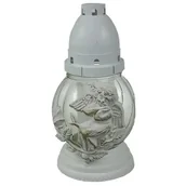 Lampiony i znicze - Znicz szklany Aniołek 21 cm CIECIERSKI - miniaturka - grafika 1