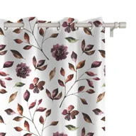 Zasłony - Zasłona AUTUMN wzór AT31 | jesienne kwiaty i liście 150 x 150 cm tkanina standard - miniaturka - grafika 1