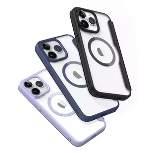 Etui Dux Ducis Skin X Pro do Apple iPhone 15 Pro Max magnetyczny pokrowiec MagSafe z klapką  - fioletowe - Etui i futerały do telefonów - miniaturka - grafika 3