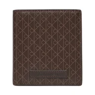 Portfele - Duży Portfel Damski Calvin Klein Coated Ns Slim Billfold LV04D1084G Brązowy - miniaturka - grafika 1