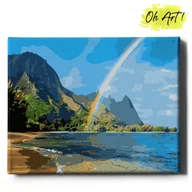Malowanie po numerach - Obraz Malowanie Po Numerach 40X50 cm / Tęcze W Górach / Oh Art - miniaturka - grafika 1