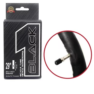 Dętka Black1 29x1.9-2.5 32/45-622 AV40mm - Dętki rowerowe - miniaturka - grafika 1