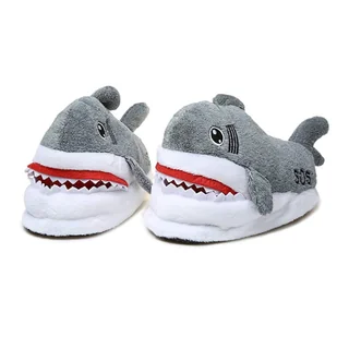 Kapcie Rekiny Kigurumi Onesie Pluszowe Ciepłe Miękkie - Kapcie męskie - miniaturka - grafika 1
