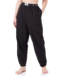 Calvin Klein Damskie spodnie dresowe z dzianiny, Czarny, M - Spodnie damskie - miniaturka - grafika 1