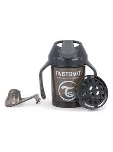 Twistshake Kubek w kolorze czarnym do nauki picia - 230 ml - Butelki dla niemowląt - miniaturka - grafika 1