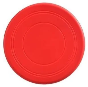 Latający dysk / talerz do rzucania/ frisbee - czerwony, średnica 17 - Inne gry towarzyskie - miniaturka - grafika 1