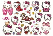 Zabawki kreatywne - Tatuaże dla Dzieci Kitty (1 szt) - miniaturka - grafika 1