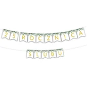 Wesele i ślub - Girlanda BANER - 25 rocznica ślubu - eukaliptus 3 - miniaturka - grafika 1