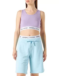 Spodenki damskie - KENDALL & KYLIE Damskie szorty bermudy, Baby Blue, XS - grafika 1