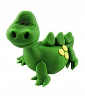 Dodatki do ciast w proszku - FIGURKA CUKROWA DEKORACJA URODZINY TORT DINOZAUR ozdoby na tort zielony - miniaturka - grafika 1