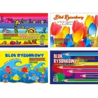 Szkolne artykuły papiernicze - Protos Blok Rysunkowy Kolorowy A4 19 Kartek - miniaturka - grafika 1