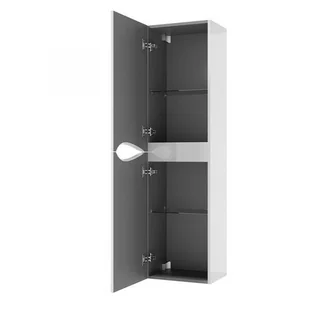 Defra Murcia C40 Słupek boczny 41x150x29,8 cm biały połysk 144-C-04013 - odbiór osobisty: Kraków, Warszawa - Szafki łazienkowe - miniaturka - grafika 1