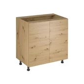 Szafki kuchenne - Szafka Dolna Stojąca 2 Drzwi D80 Langen Gała Meble Dąb Artisan, Brak - System Push to Open - miniaturka - grafika 1