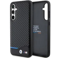Etui i futerały do telefonów - Etui BMW BMHCS23FE22NBCK Samsung Galaxy S23 FE Leather Carbon czarny/black - miniaturka - grafika 1