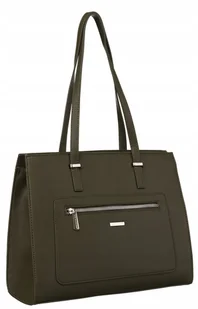 Duża torebka damska ze skóry ekologicznej - David Jones - Torebki damskie - miniaturka - grafika 1