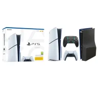 Konsole Playstation - Sony PlayStation 5 Slim E Chassis PS5 1TB z napędem + Panele FroggieX FX-P5-C6-B + Pad Yaxo Mantis Rage - miniaturka - grafika 1