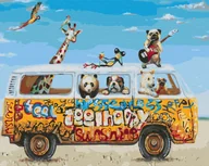 Zabawki kreatywne - Symag Symag Obraz Paint it! Rajd zwierząt GXP-803557 - miniaturka - grafika 1