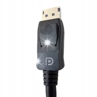 Kable komputerowe i do monitorów - Kabel Techly DisplayPort 1.4 8K DP-DP M/M 1m czarny - miniaturka - grafika 1