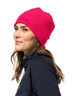 Czapki damskie - Jack Wolfskin Real Stuff czapka beanie różowa Dahlia One Size - miniaturka - grafika 1