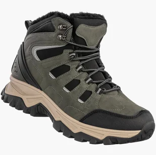 Trzewiki Męskie Ekoskóra Buty Zimowe Ocieplane Trapery Zielone Vanhorn 25-97305GN Zielony 41 - Botki męskie - miniaturka - grafika 1