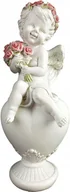 Lampiony i znicze - Anioł figurka aniołka na sercu 22 cm aniołek znicz - miniaturka - grafika 1