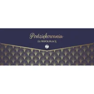 Kartki okolicznościowe i zaproszenia - Karnet Lux Podziękowania za współpracę - miniaturka - grafika 1