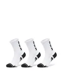Skarpetki męskie - Under Armour Zestaw 3 par wysokich skarpet męskich UA Perform Tech 3p Crew 1379515 Biały - miniaturka - grafika 1