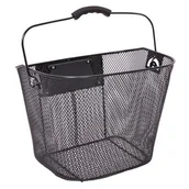 Koszyki rowerowe - Koszyk Na Rower Metalowy Kosz Rowerowy 2w1 Click - miniaturka - grafika 1