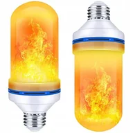 Taśmy LED - ŻARÓWKA LED IMITUJĄCA ŻYWY PŁOMIEŃ OGIEŃ E27 9W G125 - miniaturka - grafika 1