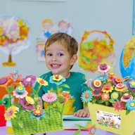 Klocki - KLOCKI KWIATY OGRÓD Kwiatki do budowania ogrodów DUŻY KUFEREK 135 ELE. - miniaturka - grafika 1