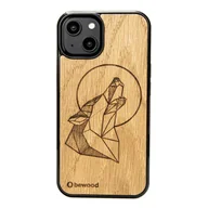 Etui i futerały do telefonów - Drewniane Etui Bewood iPhone 14 WILK DĄB - miniaturka - grafika 1
