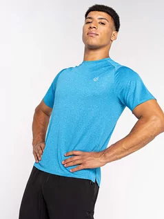 Koszulki sportowe męskie - Dare 2b Koszulka funkcyjna "Momentum" w kolorze niebieskim - grafika 1