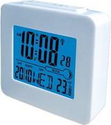 Radia - Denver Rec-34 alarm budzik (wyświetlacz LCD, zostaniesz powiadomiony, można zrobić oświetlenia podstawowego) Niebieski/biały 5706751022159 - miniaturka - grafika 1