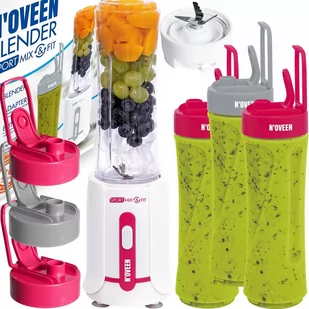 BLENDER OSOBISTY DO SMOOTHIE KOKTAJLI AMARANT +  3 BUTELKI - Blendery ręczne - miniaturka - grafika 1
