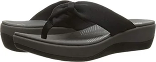 Clarks Klapki damskie Arla Glison, Czarna tkanina, 38 EU - Klapki i japonki damskie - miniaturka - grafika 1