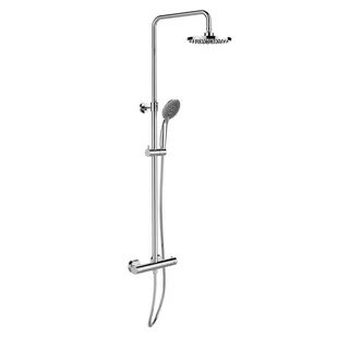 Zestaw prysznicowy ze stali nierdzewnej w kolorze srebra z połyskiem 120 cm Young – Wenko - Słuchawki prysznicowe - miniaturka - grafika 1