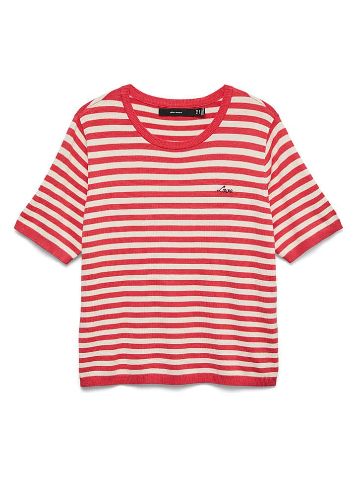 Vero Moda Sweter w kolorze czerwono-białym