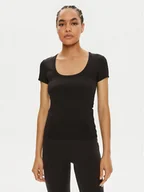 Koszulki i topy damskie - Calvin Klein T-Shirt K20K207191 Czarny Slim Fit - miniaturka - grafika 1