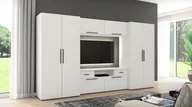 Meble do sypialni - Nowoczesna Meblościanka Zeus Biel Zestaw do Salonu - miniaturka - grafika 1