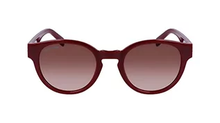 Okulary przeciwsłoneczne - LACOSTE Damskie okulary przeciwsłoneczne L6000S, ciemnoczerwone, jeden rozmiar, Ciemnoczerwony, Rozmiar uniwersalny - grafika 1