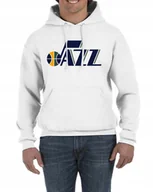 Bluzy męskie - Bluza Z Kapturem Utah Jazz Prezent Nba L 0491 - miniaturka - grafika 1