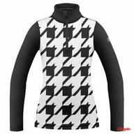 Bluzy narciarskie - Damska Bluza Poivre Blanc Base Layer Check Black W23-1940 - miniaturka - grafika 1