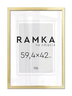 Ramka na zdjęcia A2 59,4x42 cm Złota - Ramki na zdjęcia - miniaturka - grafika 1