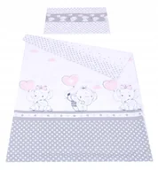 Pościel dla dzieci - BabyLux Pościel Do Łóżeczka 140x70 Dziecięca Niemowlęca 135X100 cm 2EL N112 - miniaturka - grafika 1