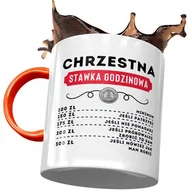 Kubki - Kubek Pomarańczowy Dla Chrzestnej na Urodziny z Nadrukiem ze Zdjęciem + Opakowanie na prezent (wzór 01) - miniaturka - grafika 1