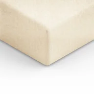 Prześcieradła - Spod Igły i Nitki Prześcieradło Frotte z gumką 80x160 cm kremowe - miniaturka - grafika 1